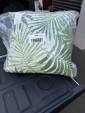Tropical Palm Leaf JacquardThrow Pillow Indoor Outdoor 20x20 New
