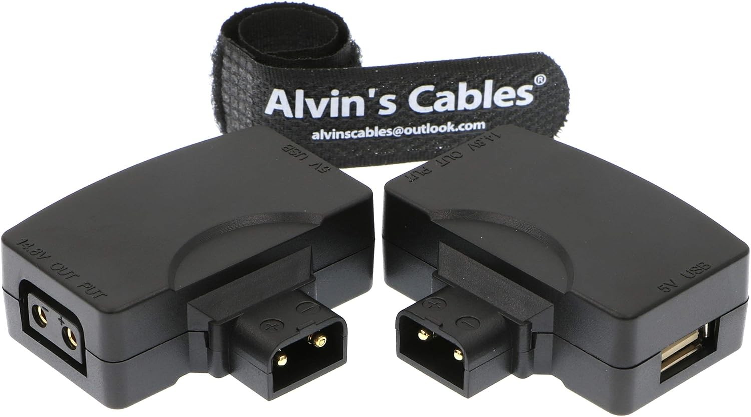 2 packs D-Tap to USB Converter Male-Female 5V Adapter for Phone Camera Monitor