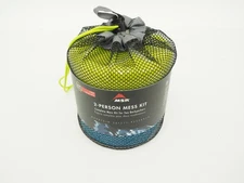 NEW! MSR 2-Person 6-Piece Complete Backpackers Mess Kit Blue/ Green