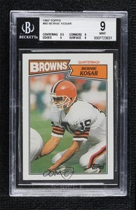 1987 Topps Bernie Kosar #80 BGS 9 MINT