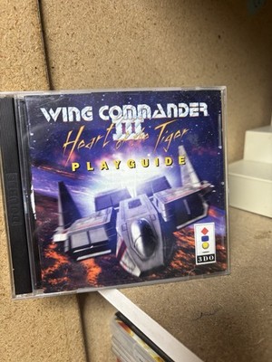 Wing Commander III: Heart of the Tiger (3DO) Discs 1 & 2 w/ Manual Playguide
