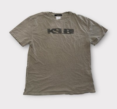 Ksubi T-Shirt Mens Size Medium Short Sleeve Streetwear Khaki Beige
