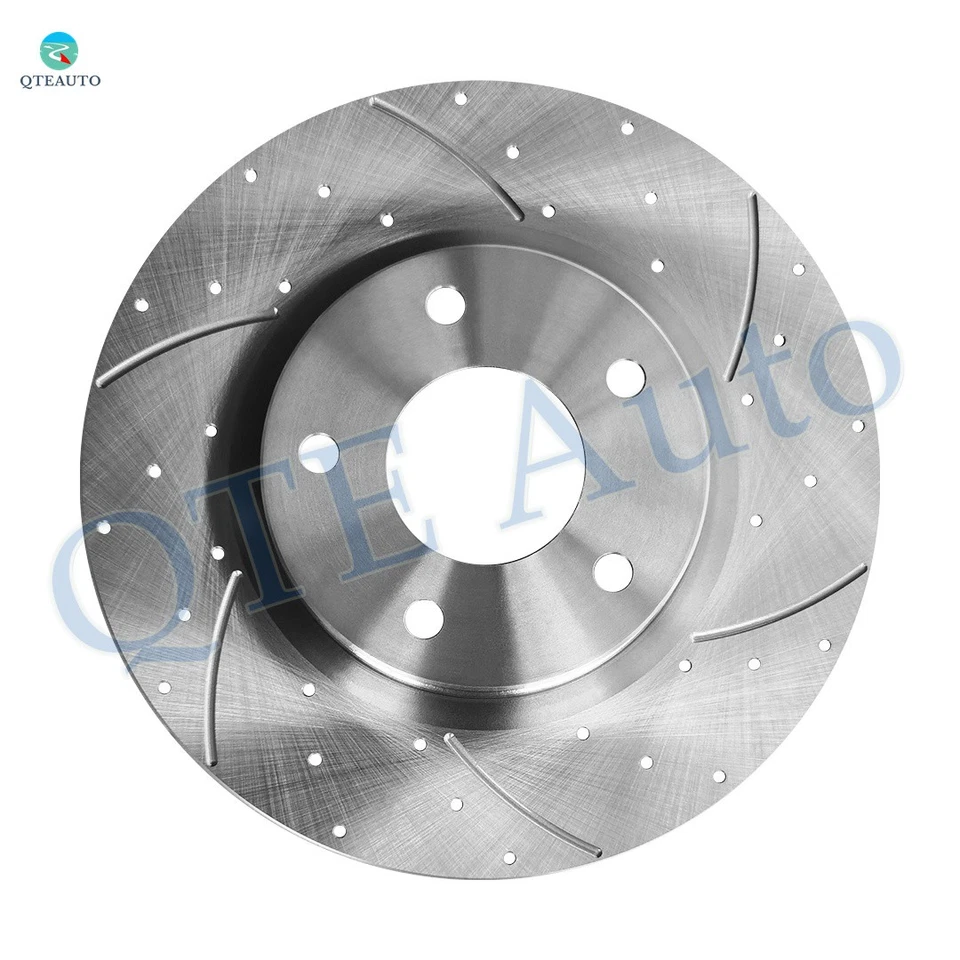 Комплект из 4 передних 296 мм задних 291,5 мм просверленных тормозных роторов для 2013-2017 Nissan Altima - Изображение 2 из 4