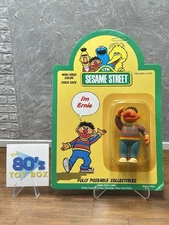 Ernie Sesame Street Tara Toys Muppets Vintage 1985 Toy Carded MOC