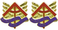 157th Field Artillery Michigan Distinctive Unit Insignia - Pair - MIGHT ON THE L