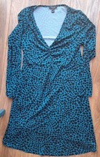 New Look Maternity Leopard Print Dress Size 12