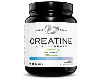 Muscle Feast Creapure Creatine Monohydrate 2lb Unflavored Vegan Gluten Free