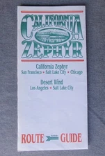 California Zephyr & Desert Wind Route Guide - July 1994 - Amtrak Railroad Train