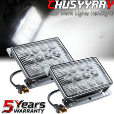 6x4 60w Led Headlights For Deere Tractor Led Hood Light - Hi/lo Beam X2pc A++