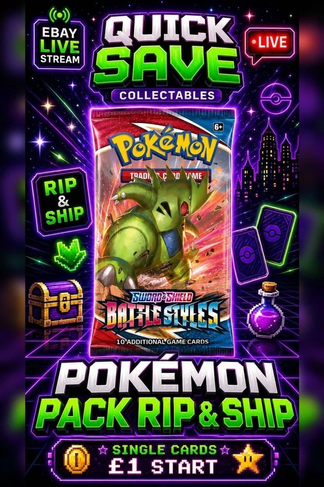 BONUS STREAM - Battle Styles Storm Emerelda Stella Crown Pack Rips