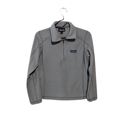 Grey Patagonia Womens 1/4 Zip Fleece Jacket