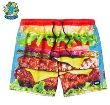 Men s Neff Forever Fun Burger 2XL Shorts New ...
