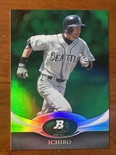 2011 Bowman Platinum Emerald Green ICHIRO #100 HOF Mariners