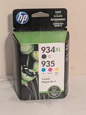 GENUINE HP 934XL 935 Black Color 4PK Ink Cartridges OfficeJet NEW IN BOX