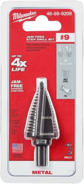 Milwaukee #9 Step Drill Bit 48-89-9209