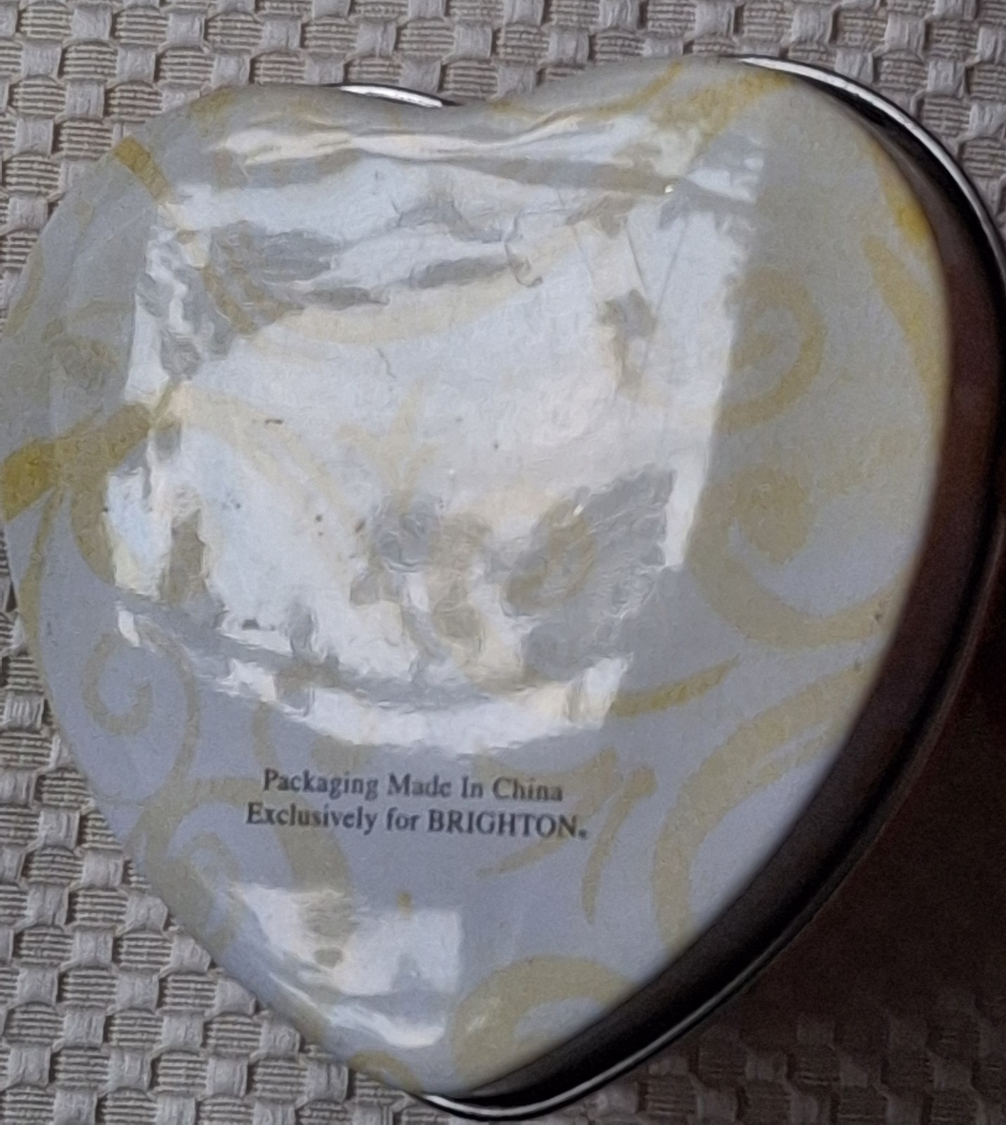 Brighton Wristlet Metallic Bronze Vintage Wallet Card Case Phone & Jewelry Tin 