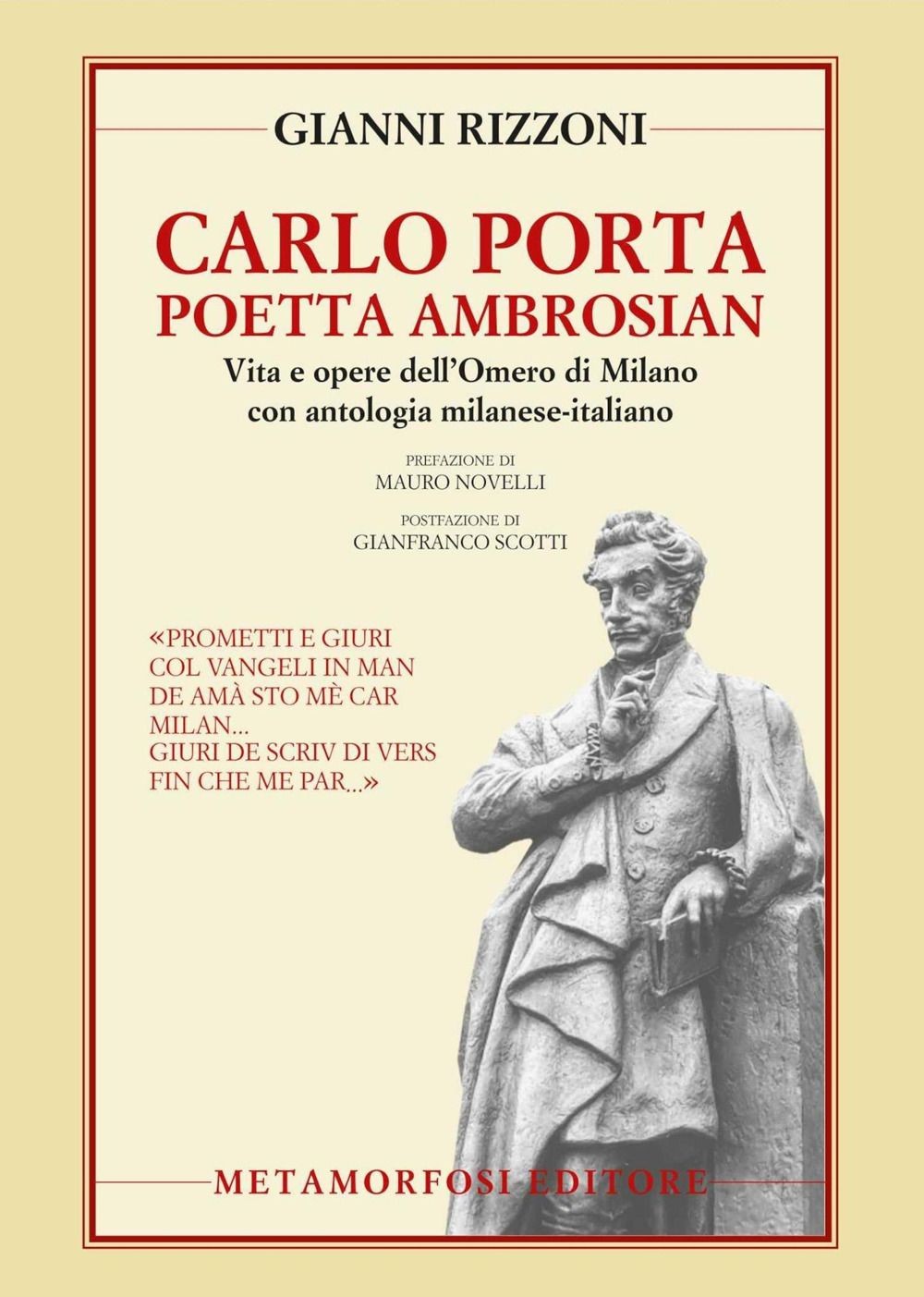 Libri Gianni Rizzoni - Carlo Porta Poetta Ambrosian