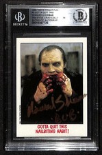 Howard Sherman Signed 1988 Topps Fright Flicks Trading Card Beckett