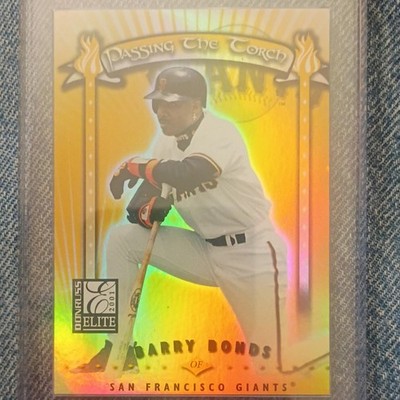Donruss 2001 Elite Passing the Torch Barry Bonds #PT-4 Giants /1000