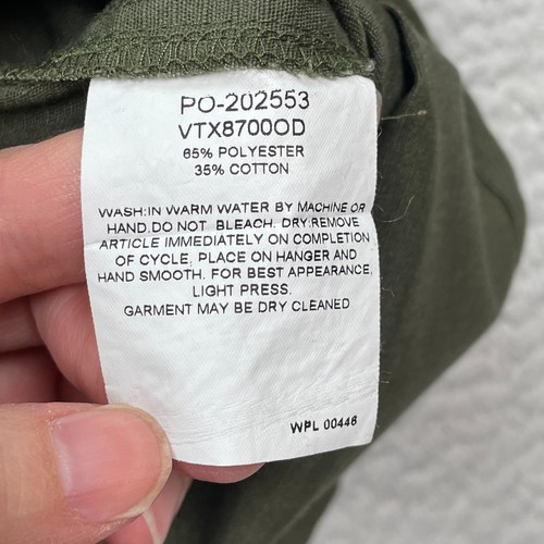Camisa táctica de manga corta VERTX para hombre talla grande regular verde utilitaria - Imagen 6 de 7