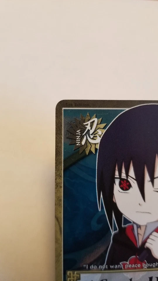 Naruto CCG Sasuke Uchiha Tournament Pack 3 N-1192 Foil 1st Ed LP English - Image 2 of 4