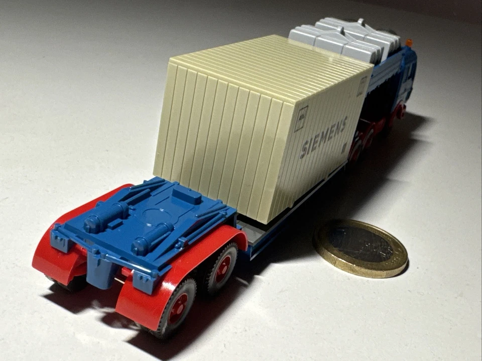 M117 Wiking 29504 MB Schwerlastzug Siemens Tieflader Schwerlast Mercedes Benz H0 - Bild 4 von 4