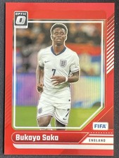 Bukayo Saka 2024-25 Panini Donruss FIFA Optic Red Prizm 264/299 #54