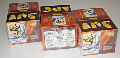 Panini WM 2010 Südafrika 3 OVP Display 3x100 Tüten NEU/OVP