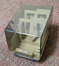Vintage Data Case 5 1/4" Floppy Disk Case Holder with 2 Dividers