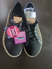 Skechers Women's Wilshire Blvd Lace-Up Sneaker Bellevue Black