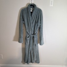 POTTERY BARN PLUSH ROBE COLLARD, LONG SLEEVE, POCKETS, SUPER SOFT  COZY Medium