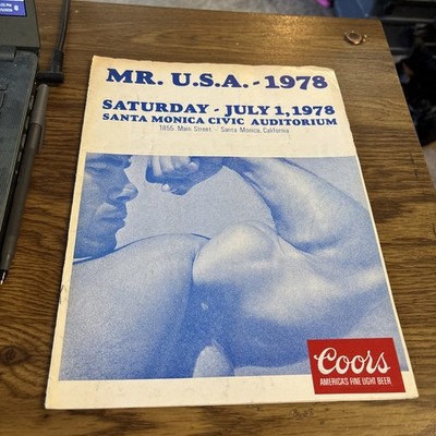 Mr USA 1978 Program Santa Monica Civic Auditorium, Coors Beer
