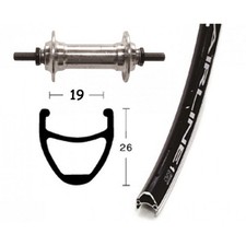 Vorderrad komplett 28 x 1,75 Umdrehung Airliner starr schwarz RIDEWILL BIKE Bic