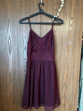 Purple midi dress