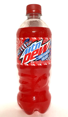 Mountain Dew Star Spangled Splash 20oz Bottle Discontinued Collectible New Mtn