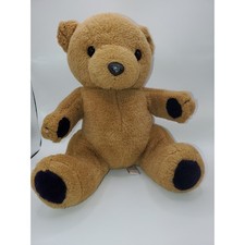 Vintage 1993 Dakin Soft Classics Teddy Bear Brown Plush Stuffed Animal Navy Paws