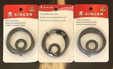 Set of 3 Singer Sewing Machine Belts & Bobbin Winder Rings #2125  New
