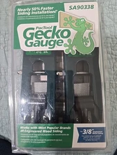 PacTool Gecko Gauge Siding Tool Gauges for 3/8 In LP Siding SA90338 1 Set