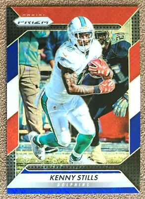 Kenny Stills 2016 Panini Prizm Red White & Blue #180 Miami Dolphins RC Parallel 