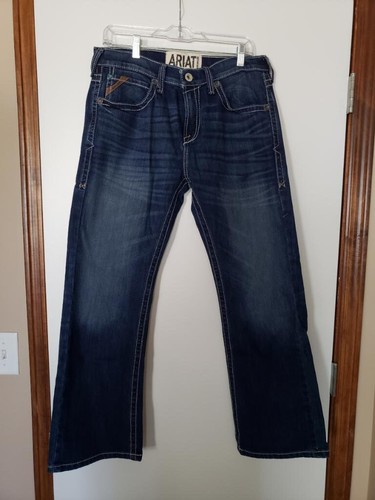 Mens Ariat Demin M7 Rocker Bootcut Blue 