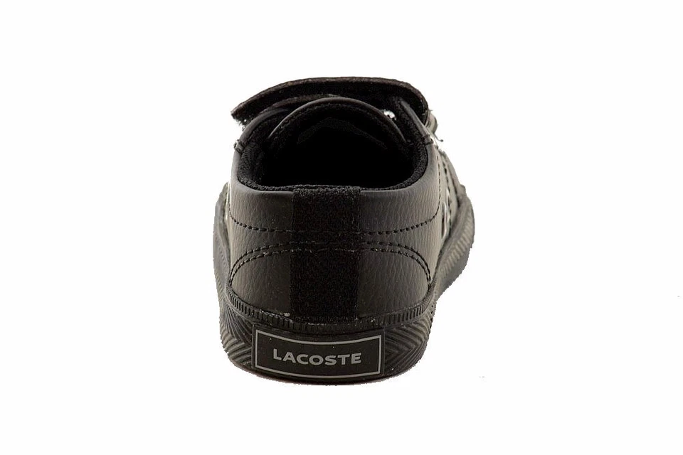 Zapatillas deportivas negras de moda Lacoste para niños pequeños Marcel LCR talla: 4 Foto 4 de 4