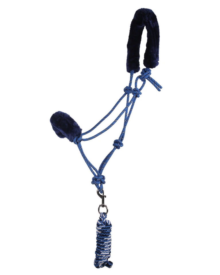 L-Sport weich gepolstertes Knotenhalfter Set mit Führstrick - Bild 4 von 4