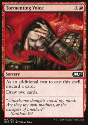 MTG Magic the Gathering Tormenting Voice (164/333) Core Set 2019 NM