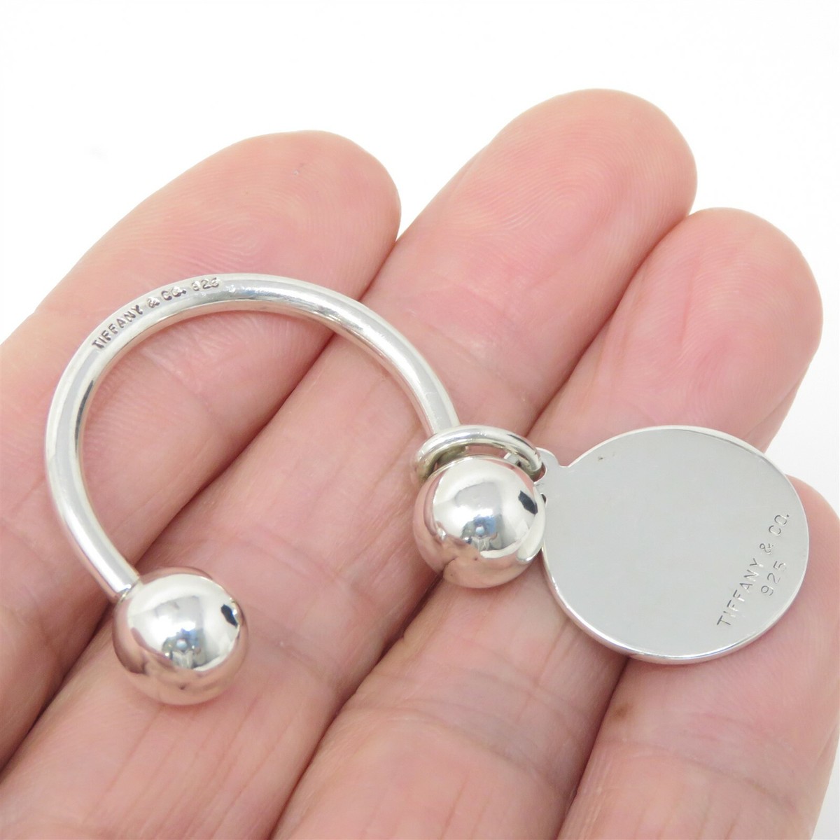 NYJEWEL Tiffany & Co. 925 Sterling Silver Tag Key Ring | eBay NYJEWEL Tiffany & Co. 925 Sterling Silver Tag Key Ring | eBay