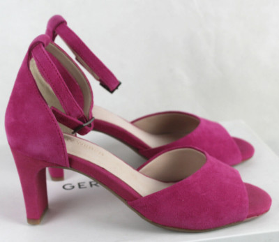 Gerry Weber Pumps, Leather, Sandals Fuchsia, Women Size 36 Width H (Full) New