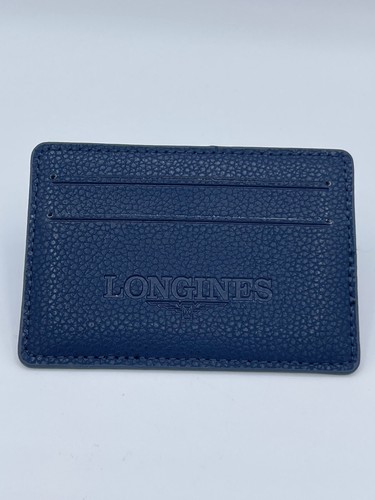 Longines porta garanzia porta carte warranty holder wallet pelle blu originale - Imagen 3 de 7