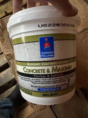 1 Gallon Sherwin-Williams Concrete & Masonry Patch Brush Grade Textured
