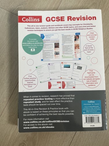 Collins AQA GCSE Revision book bundle Geography, Spanish & Religious studies - Picture 3 of 4