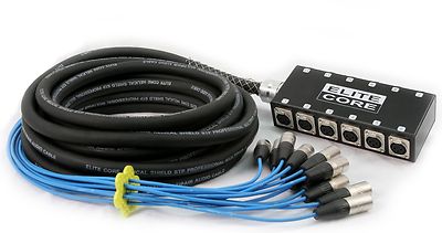 Elite Core 12 Channel 30' ft Recording Stage Snake - XLR Mic Pro Audo 