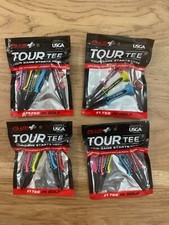 4 PACK   Tour TEE PLUS Pack Adv Launch Technology More Distance New 